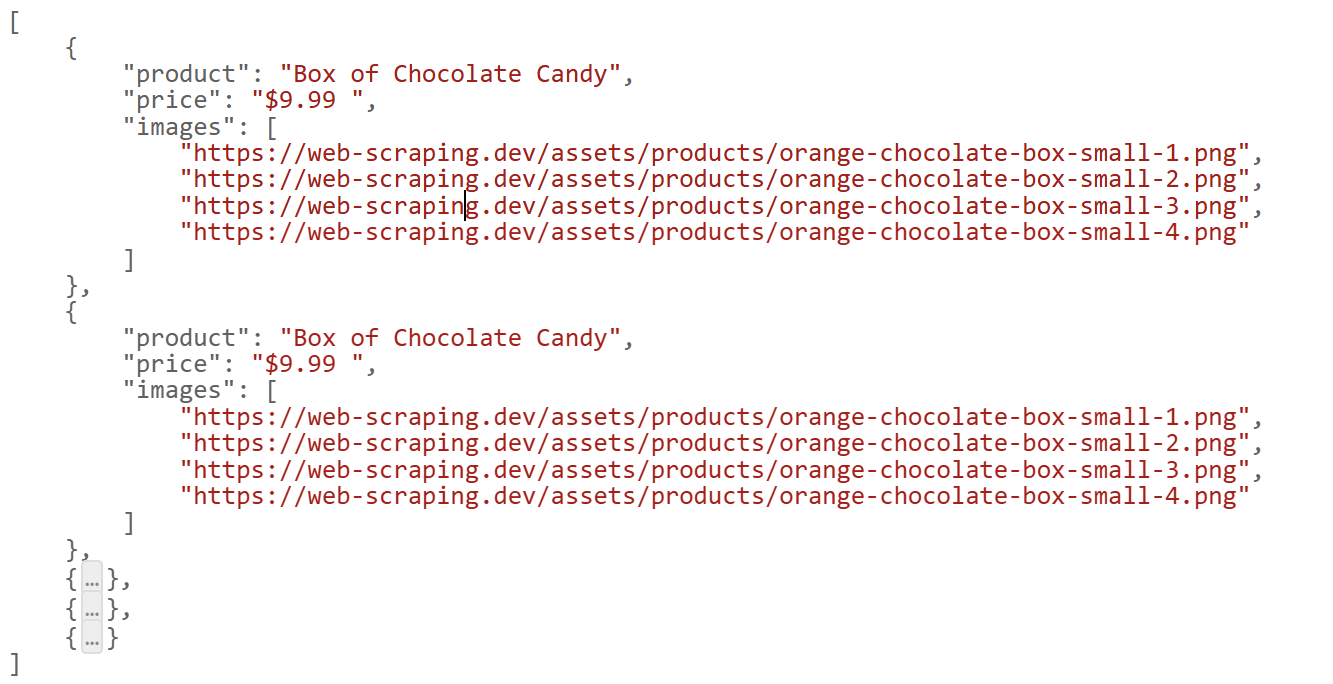 selenium grid scraping results